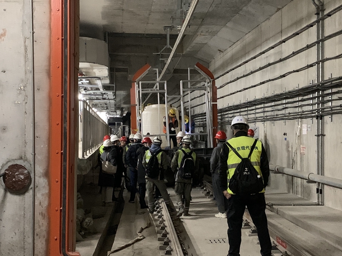 福州地铁6号线仓山段限界检测圆满成功.JPG